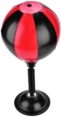 Obrázok produktu pre Ibenzoa® Čierny boxovací vak na stôl – boxovací vak na odbúravanie stresu a rýchle cvičenie pre dospelých, 39 cm x 17 cm