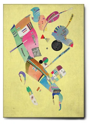 Zdjęcie produktu dla Giallobus - Umiar - Vassily Kandinsky - 70D x 100S cm - Obraz - Standaard frame canvas