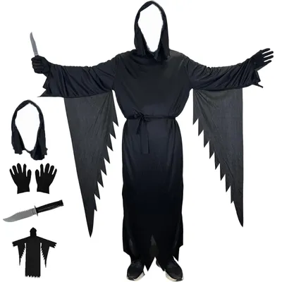 Immagine prodotto di Solidchoice - Costume da Halloween "Urlo" con maschera e pugnale