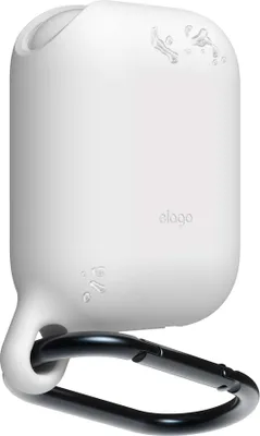 Obrázok produktu pre ELAGO ochranný kryt pre Airpod, vodotesný, so závesom, biely