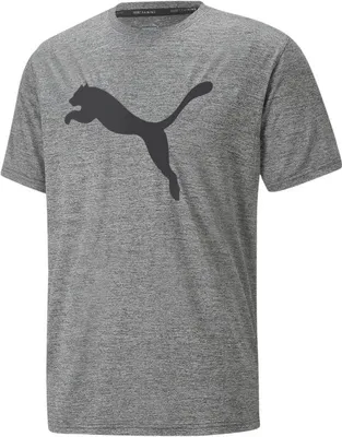 Produktbild von PUMA Train Favorite Heather Cat Trainingsshirt Herren 53 - medium gray heather/black cat L