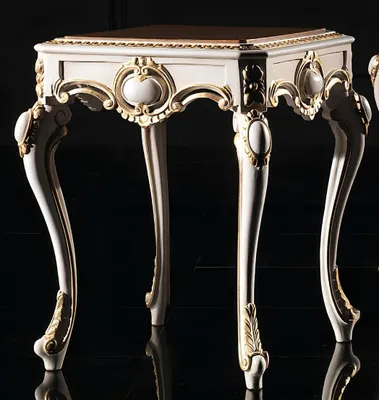 Produktbild von Barock Tisch Beistelltisch Holztisch Italienische Möbel Beistelltische Rokoko
