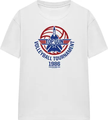 Produktbild von Top Gun - "Volleyball Tournament 1986" T-Shirt für Damen TV27704 (L) (Weiß)