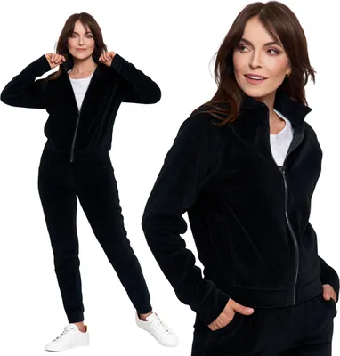 Produktbild von Damen-Velours-Sweatshirt Moraj Glatt Ohne Kapuze Bequem Xl