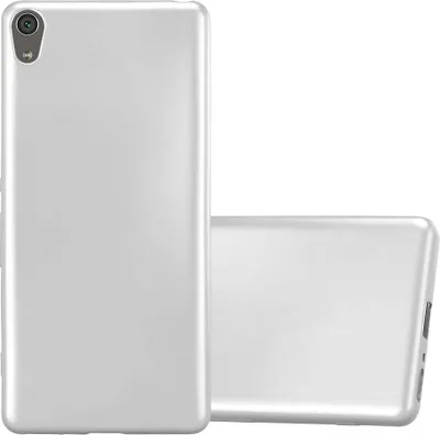 Produktbild von Cadorabo Schutzhülle für Sony Xperia XA Hülle in Silber Handyhülle TPU Silikon Etui Cover Case