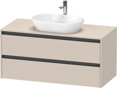 Produktbild von Duravit Ketho.2 Wastafelonderkast 120x55x56,8 cm Supermat Taupe