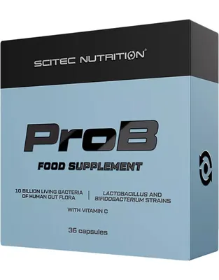 Produktbild von Scitec Nutrition ProB 36 capsules / Probiotika / Probiotikum mit 4 Bakterienstämmen, angereichert mit Vitamin C
