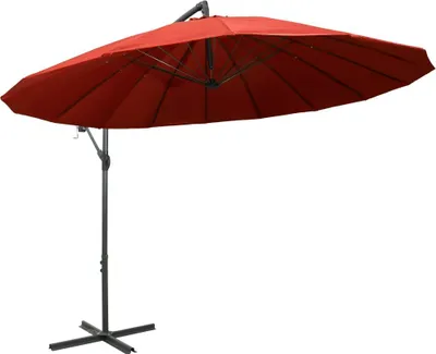 Produktbild von vidaXL Ampelschirm Terrakottarot 3 m Aluminium-Mast