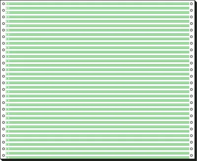 Produktbild von SIGEL 91000 DIN-Computerpapier / Endlospapier, 1fach, 12" x375 mm (A3 quer),  grüne Lesestreifen 1/6", 2000 Blatt