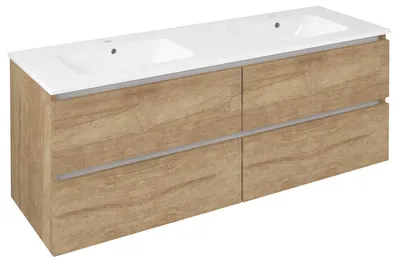 Produktbild von Sapho EZARA Doppelunterschrank 140x55x46cm, Eiche Alabama