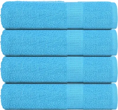 Produktbild von Handtücher FROGN 4 Stk. Türkis 50x100 cm 360 g/m²