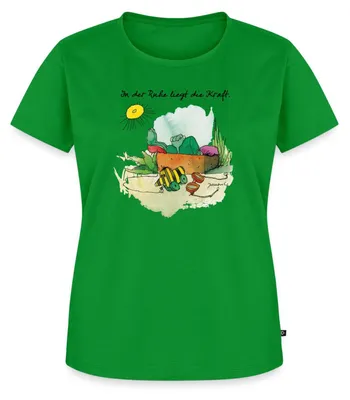 Produktbild von Spreadshirt Janosch Günter Kastenfrosch Tigerente Frauen Premium T-Shirt, XL, Grün
