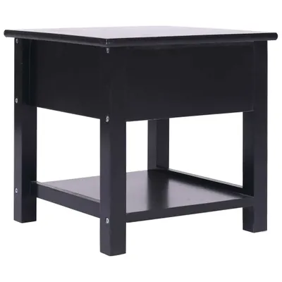 Produktbild von Möbel Beistelltisch/Flurtisch Moderner design - Sofatisch für Wohnzimmer - Schwarz 40x40x40 cm Paulownia Holz Top2156386