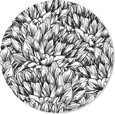Produktbild von MuchoWow® Mauspad Mousepad Blumen - Zentangle - Muster 40x40 cm - Mousepads - Maus Mat - Pad - Mausunterlage - Schreibtisch Accessoires