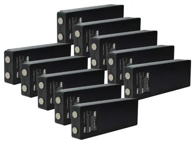 Produktbild von vhbw 10x Akku Ersatz für Palfinger IM6024, RSC7220, 708031757 für Industrie-Funkfernsteuerung Fernbedienung (1500 mAh, 7,2 V, NiMH) - Schwarz