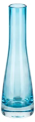 Glaskunst-Vase, handgeblasen, 1 Stück, blau, für Blumenarrangements