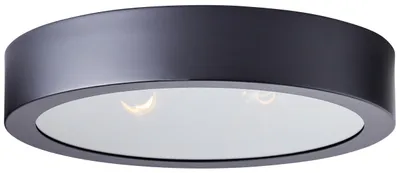 Immagine prodotto di Lampada Brilliant Sandros, plafoniera 31 cm, nero/vetro, metallo/legno nero, 2x D45, E14, 40 W