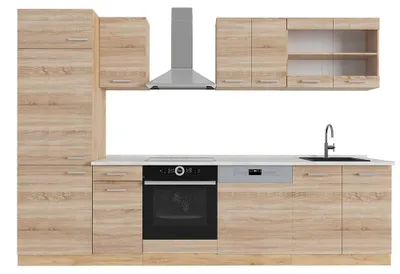 Immagine prodotto di Cucina componibile Vicco R-Line Rovere Sonoma/Goldkraft 300 cm , PL Marmo, Model 53877