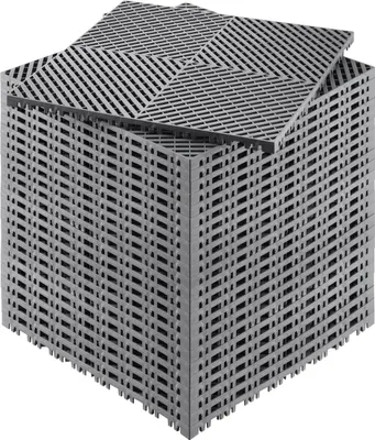 Obrázek produktu pro Odvodňovací rohož Modulární zámková rohož 15,7” x 15,7” Odvodňovací podlahová dlaždice