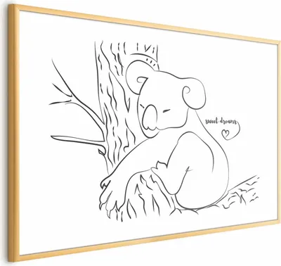 Produktbild von Posterpapier Poster - Sleeping Koala 42x29.7 cm Tiere g-A-0171-ao-a