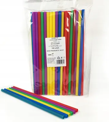 Zdjęcie produktu dla Słomki wielorazowe krótkie 100 szt