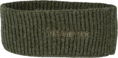 Produktbild von styleBREAKER Damen Strick Stirnband mit Rippenmuster, styleBREAKER Logo Stick, warmes Winter Haarband, Headband 04026068