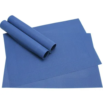 Produktbild von Tischset BORDA 4er blau dunkelblau Tischunterlage als Tischdeko