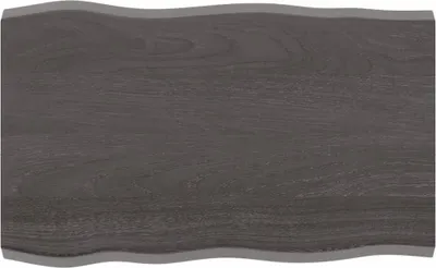 Produktbild von Tischplatte 80x50x(2-4) cm Massivholz Behandelt Baumkante