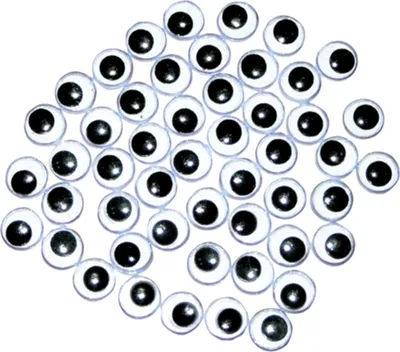 Obrázok produktu pre EDUPLAY 200-038 Kmitajúce oči 8 mm, čierna/biela (balenie po 50 ks)