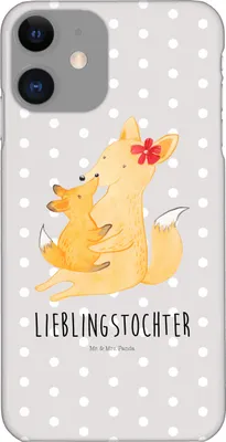 Produktbild von Mr. & Mrs. Panda Iphone 11 Handyhülle Fuchs Mama - Grau Pastell - Geschenk, Hülle, Handycover, Mutter, Schoß, Bruder, Handy Schutzhülle, Cover, Umarmen