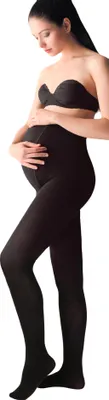 Produktbild von Giulia Damen Warme Strumpfhose für Schwangere Schwarz 200 Den, Schwarz, S