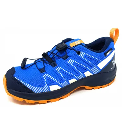Produktbild von Salomon XA Pro V8 CSWP J Sportschuhe Kinder Outdoorschuhe Wanderschuh Blau Freizeit, Schuhgröße:36 EU