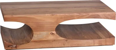 Produktbild von Couchtisch BOHA Massiv-Holz Akazie 118 cm breit Wohnzimmer-Tisch Design dunkel-braun Landhaus-Stil Beistelltisch