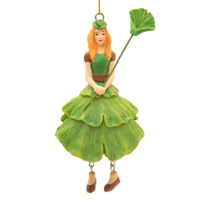 Produktbild von Rosemarie Schulz Blumenmädchen Ginkgo Grün Hängefigur 11 cm