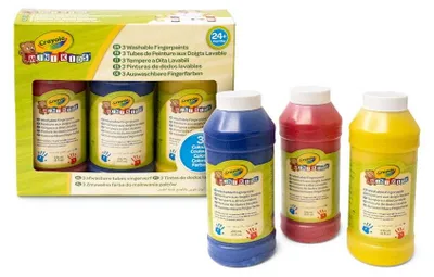 Produktbild von Crayola Fingerfarben Set - Grundfarben - 3 Flaschen à 237 ml