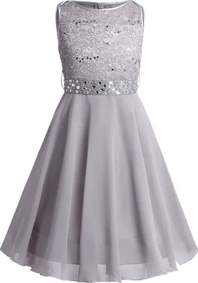Produktbild von Mädchen Abendkleid Gr. 134-140 Cm Prinzessin Spitze Blumenmädchenkleid für Hochzeit Party Festliches Kleid