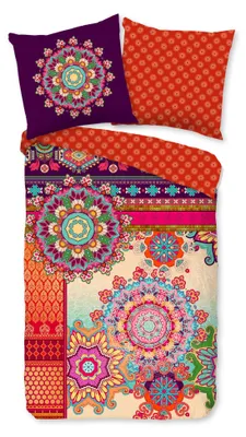Productafbeelding van HIP Dekbedovertrek "Sherhia" - Multi - (135x200 cm) - 100% Katoen