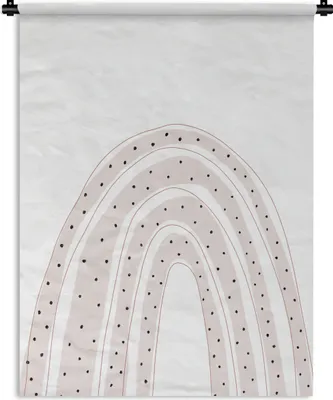 Produktbild von MuchoWow® Wandteppich Wandbehang Regenbogen - Tupfen - Pastell 90x120 cm Tapisserie Dekoration Wandtuch - Wanddeko