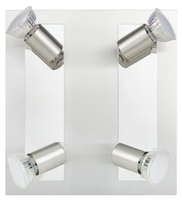 Imagen del producto de EGLO ROTTELO, Lámpara de techo, casquillo GU10, 4 bombillas, LED, 3000 K, metalizada