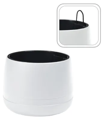 Obrázok produktu pre Mrazuvzdorný plastový kvetináč KOMA 420 mm – biely