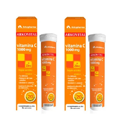 Produktbild von Arkopharma Arkovital Vitamin C 20 Brausetabletten Duplo