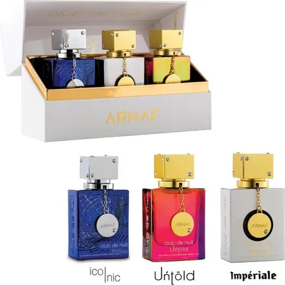 Produktbild von Armaf Club De Nuit Eau De Parfum Iconic 30ml Spray Untold Eau De Parfum 3 Imperiale Eau De Parfum 3
