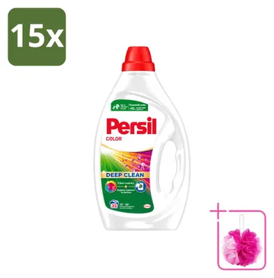 Produktbild von 15 x Persil Color Gel Flüssigwaschmittel für Buntwäsche - Sparpackung - 15 Stücke