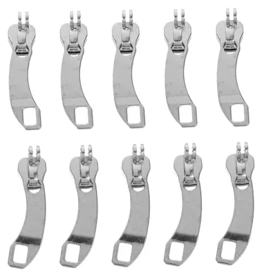 Produktbild von 10 Stück Reißverschlussschieber aus Nylon, abnehmbar, Ersatz für Jacken, Gepäck und Rucksäcke, Reparaturset für Reißverschlüsse