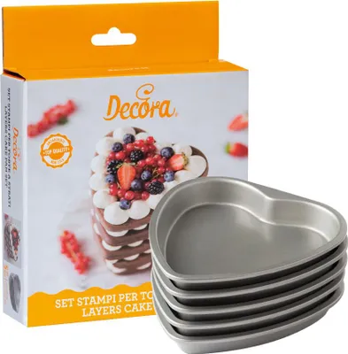 Obrázek produktu pro Set 5ks srdcové formy 15 x 2 cm