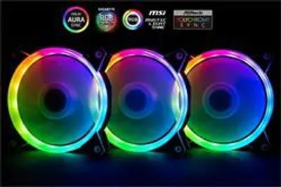 Produktbild von 1stCOOL KIT AURA EVO 1 ARGB, 3x Dual Ring 120mm Lüfter + ARGB Controller