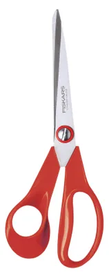 Obrázek produktu pro Fiskars 003814 nůžky na kancelářské potřeby/kutilské potřeby univerzální rovný střih červené, stříbrné