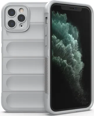 Produktbild von iPhone 11 Pro Hülle, Weich TPU Silikon Stossfest Anti-rutsch Schutzhülle für iPhone 11 Pro Grau