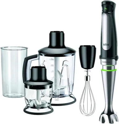 Image de Mixeur plongeant noir en acier inoxydable de 1 000 W avec ActiveBlade