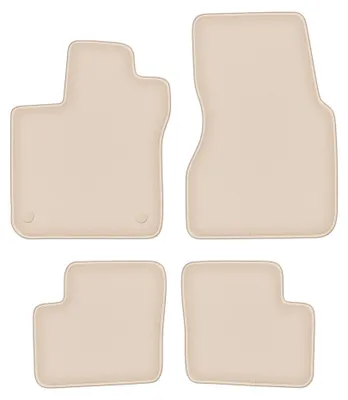 Produktbild von Velours-Fußmatten für Renault Twingo III 2014- (Schrägheck) – 4-tlg, Beige, passgenau – Wielganizator FORTUNA